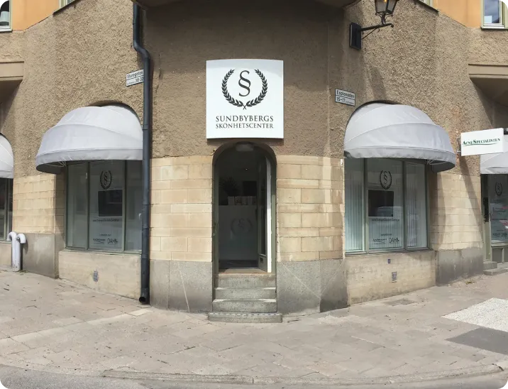 Fasaden på Rosaceaspecialisten Sundbyberg